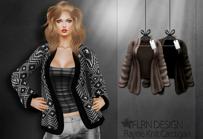 [FLRN] Rayne Knit Cardigan Brown&Tan