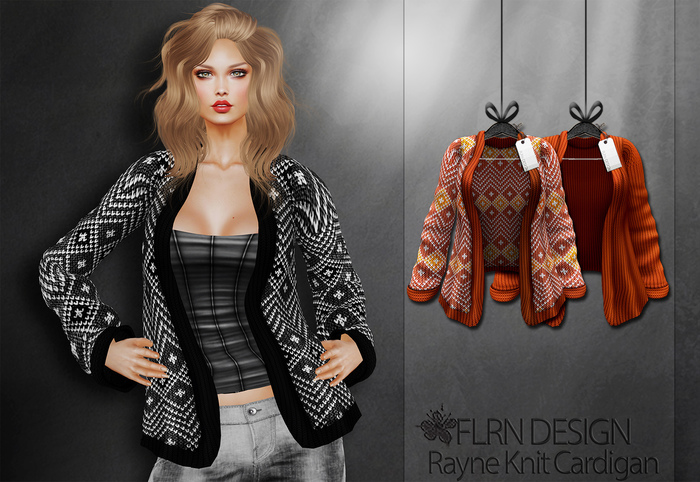 [FLRN] Rayne Knit Cardigan Orange