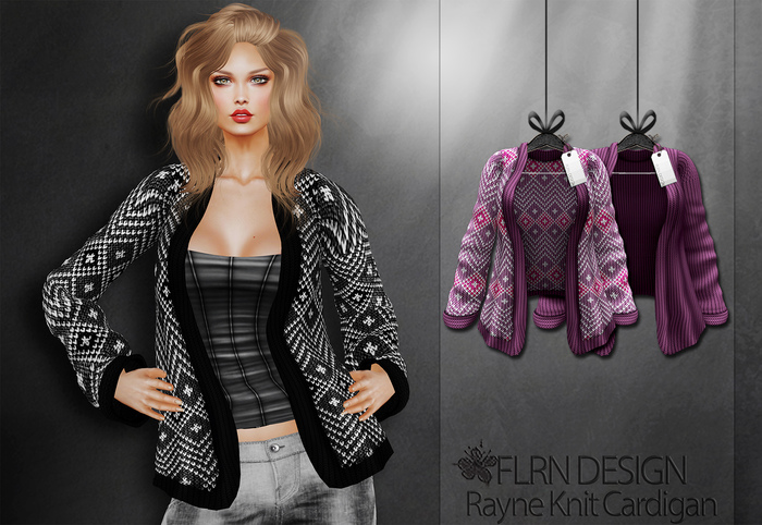 Rayne Knit Cardigan Grape