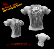 Harley's Aesthetic T-Shirt - Santa Muerte White (boxed)