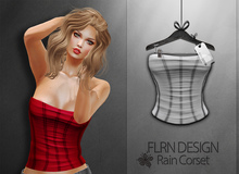 Rain Corset White