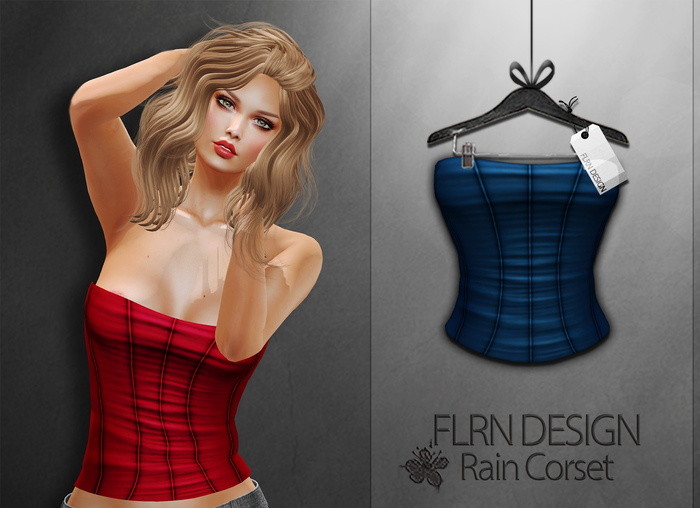 [FLRN] Rain Corset Blue