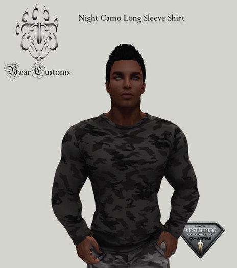 Night Camo Long Sleeve Shirt
