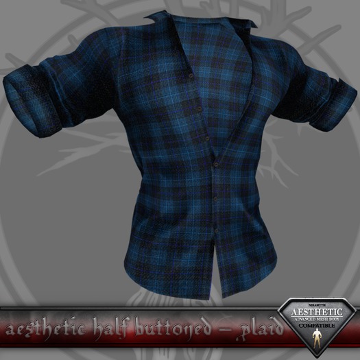 [ the.sanguine.tree ] Aesthetic Half Buttoned - White