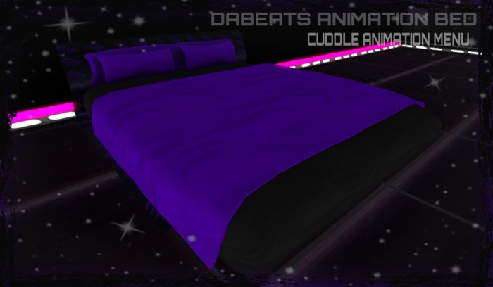 Second Life Marketplace - Dabeats Cuddle Animation Bed v1