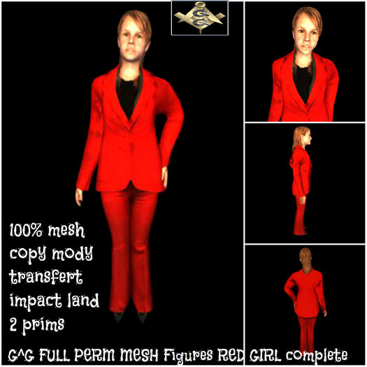 G^G FULL PERM MESH Figures RED GIRL complete