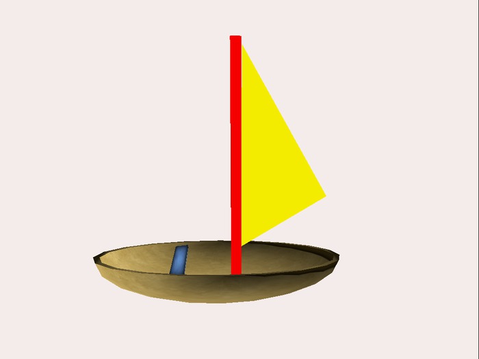 Mesh Toy Sailboat 1Li