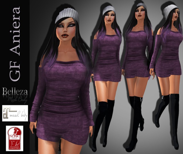 150 GF Aneria off shoulder dress Pink