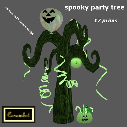 spooky party tree - green (decor) / special price 