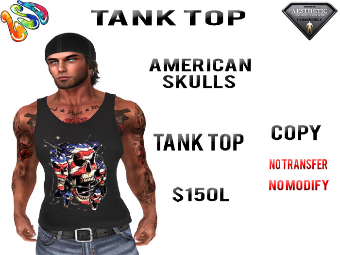 LSD - AMERICAN SKULL TANK (AESTHETIC)