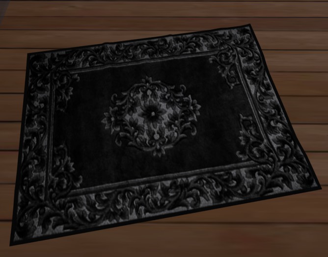 Mesh Rug v2 Black Persian