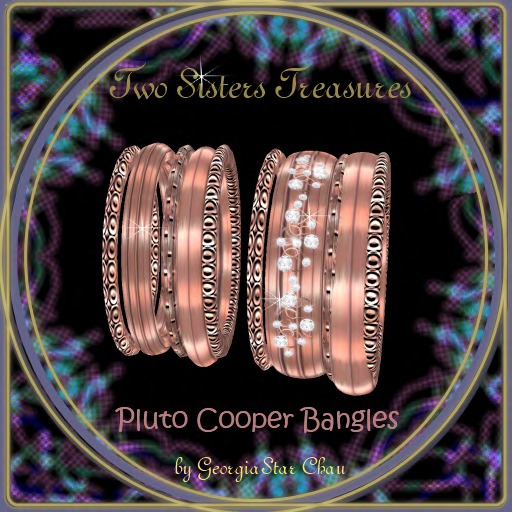 TST - Pluto Copper Bangles.