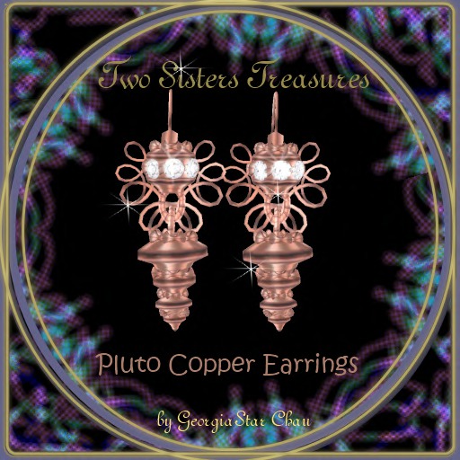 TST - Pluto Copper Earrings.