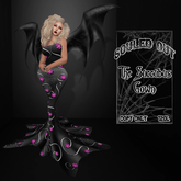 Souled Out Succubus Gown Shimmering Pink Roses