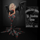 Souled Out Succubus Gown Shimmering Red Roses