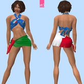 ITALY - "scarf & flag" outfit  (MESH)
