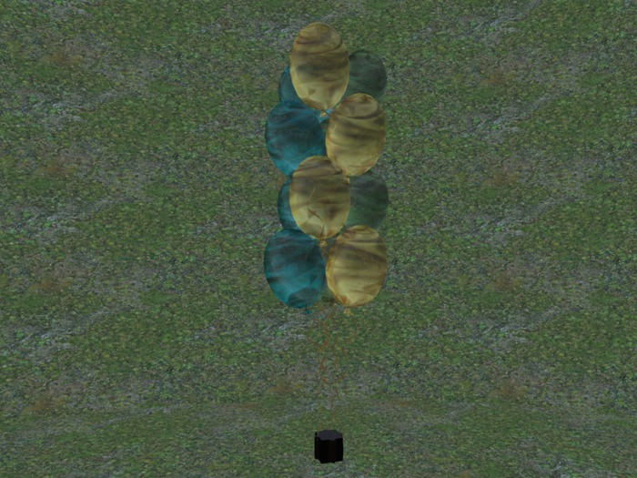 DFI Tall Balloon Tower - tricolor -GreenYello