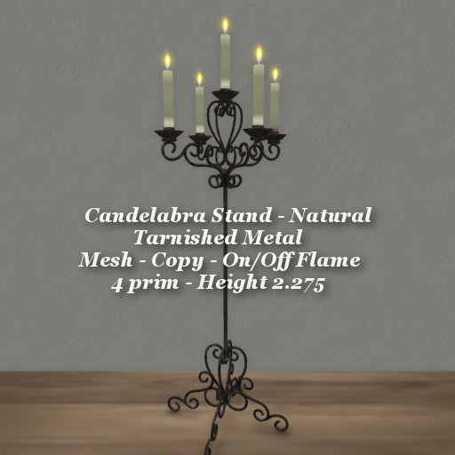 Candelabra Stand Natural