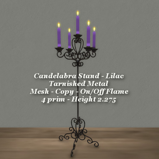 Candelabra Stand Lilac