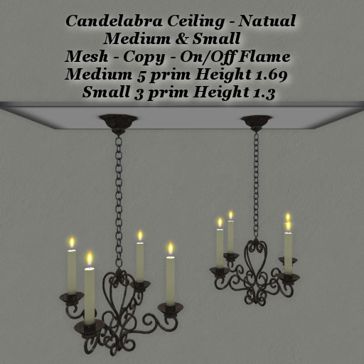 Candelabra Natural Med & Sm