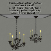 Candelabra Natural Med & Sm