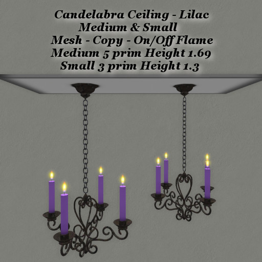 Candelabra Lilac Med & Sm