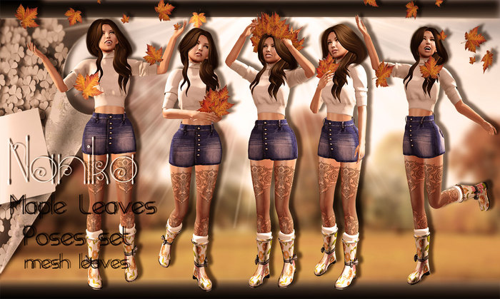 .::NanikA::. Maple leaf poses