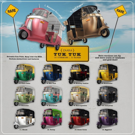 Zaara : 4 Tuk Tuk Rezzer HUD (WEAR ME) *Mai Thai*