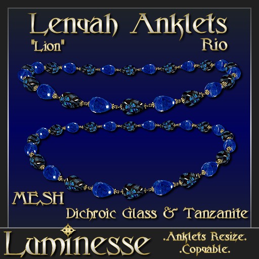 Luminesse Lenyah Rio Anklets PMESH-Wear To Unpack