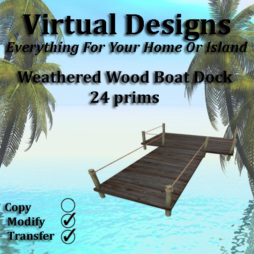 Weathered Wood Boat Dock
