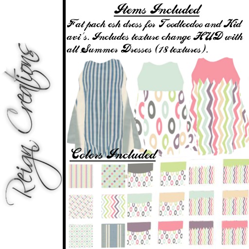 Summer Dress Fat Pack Shopping Bag (Reign Creations)