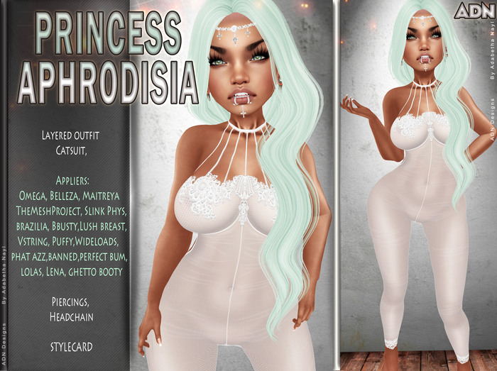 [ADN] PRINCESS APHRODISIA (Appliers OMEGA MAITREYA BELLEZA SLINK TMP...)