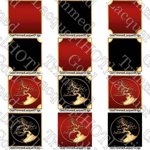 [HOT] Gold Trimmed Lacquer Textures