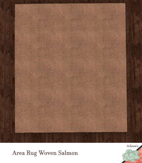 Area Rug Woven Salmon