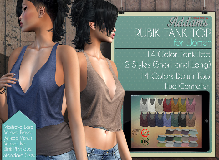 Addams // Rubik Tank Top // FATPACK