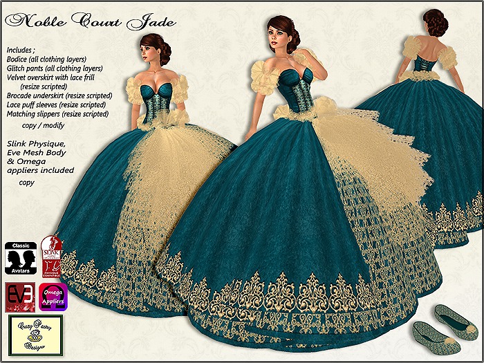 Crazy Pastry Designs Noble Court Jade with appliers