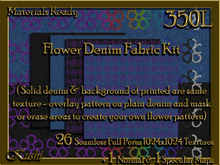 Flower Denim Kit Seamless Textures Materials Ready Full Perms 1024x1024