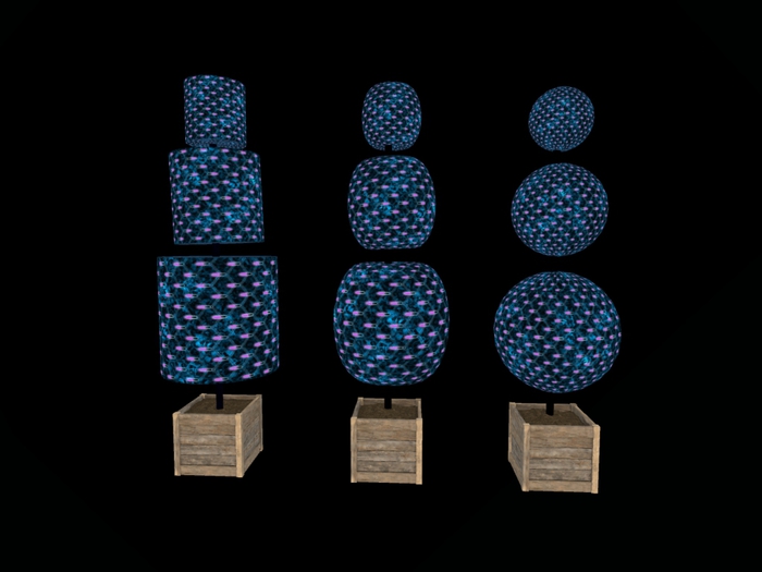 Halloween Topiary Blue