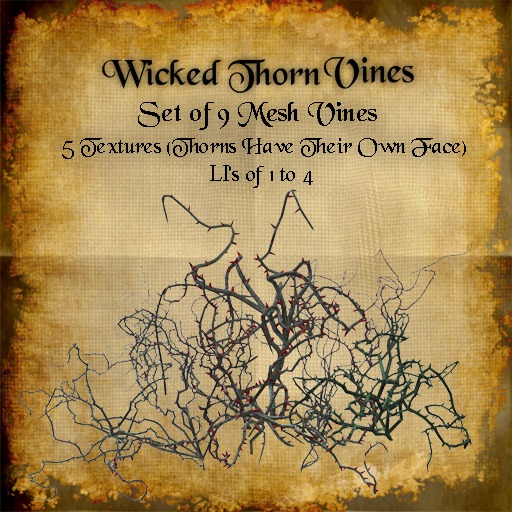 Full Perm Thorn Vines Bad Katz Bad Mesh Wicked Thorn Vines