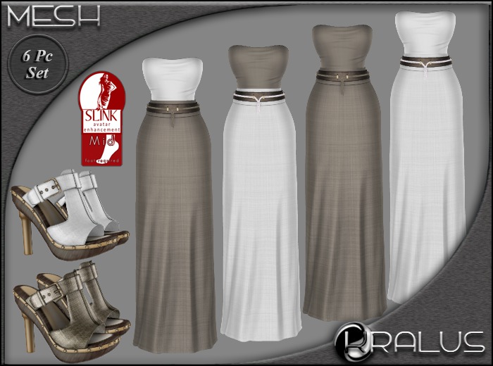 ::KRALUS:: Mesh : Prim : Beige/White