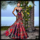 SAS - Frida Red Gown (Mesh Bodies & Mesh)