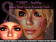 **** Pink Ribbon Tattoo (Hope for Cure)