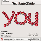 FULL PERM You Roses Petals  
