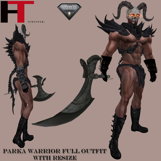 (H-T) PARKA WARRIOR FULL OUTFIT AESTHETIC  BAG