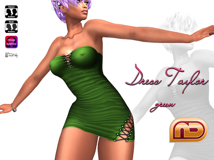 [NetLife Design] Dress Taylor green + Appliers {wear me}