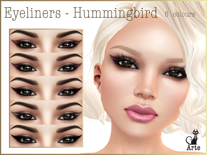 Arte - Eyliner - Hummingbird - 8 Colours - DEMO
