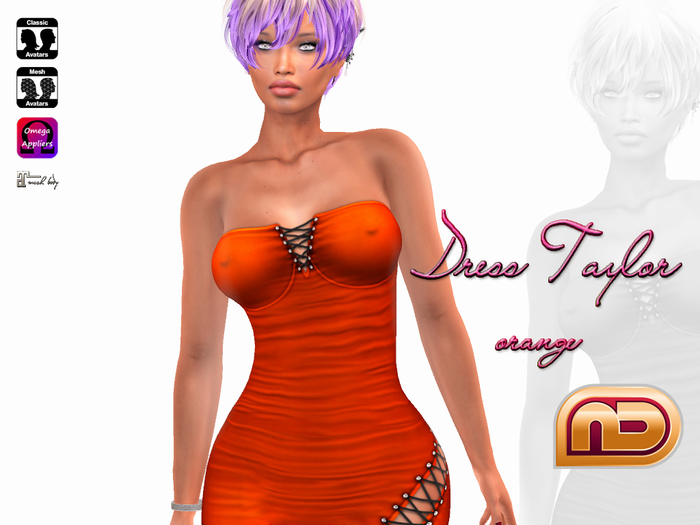 [NetLife Design] Dress Taylor orange + Appliers {wear me}