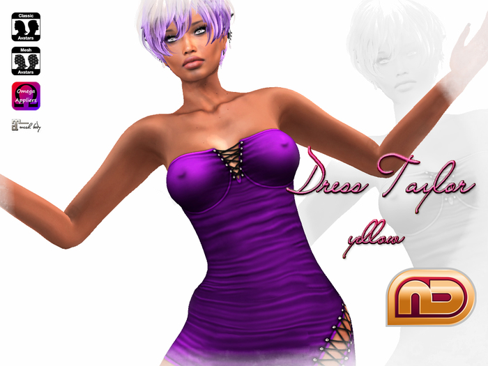 [NetLife Design] Dress Taylor purple + Appliers {wear me}