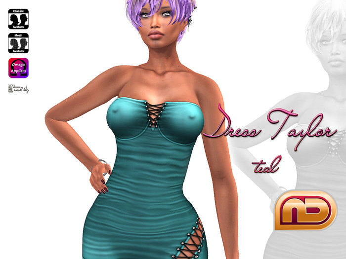 [NetLife Design] Dress Taylor teal + Appliers {wear me}
