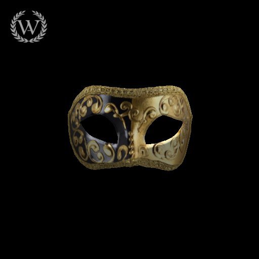 Black and golden mask / mascara dorada y negra PACKED